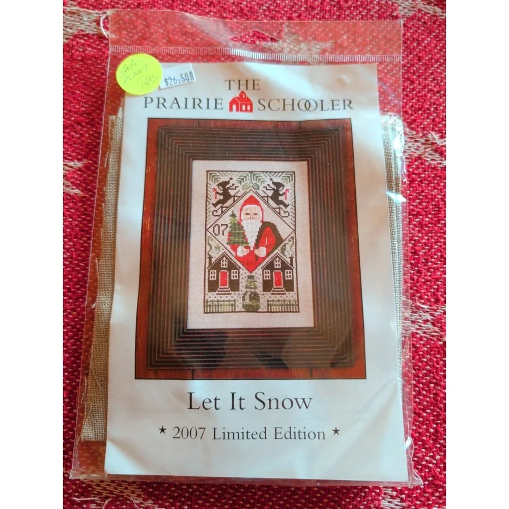 New Counted Cross Stitch Kit The Prairie Schooler Let It Snow 2007 Limited Ed.